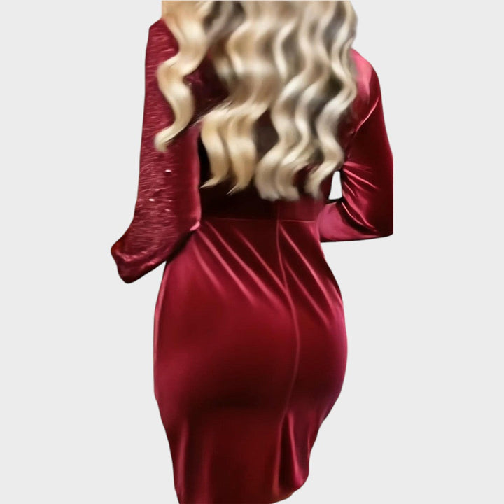 Livia™ | Abito elegante in velluto e paillettes