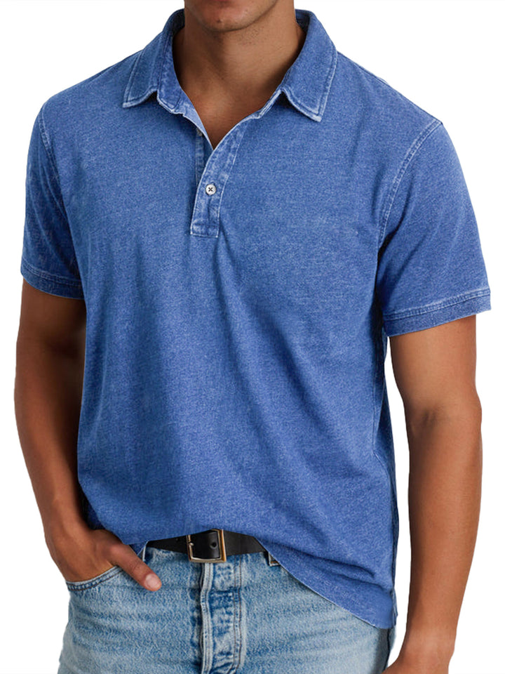 Menzo™ | Polo in Cotone Lavato