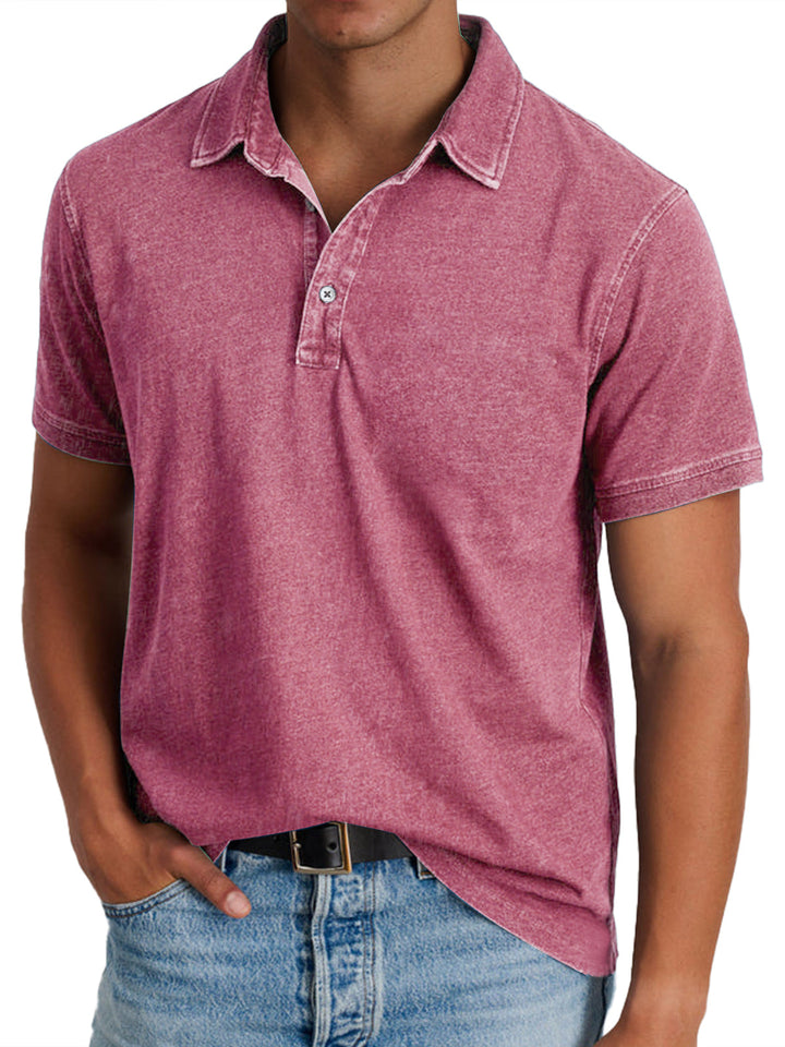 Menzo™ | Polo in Cotone Lavato