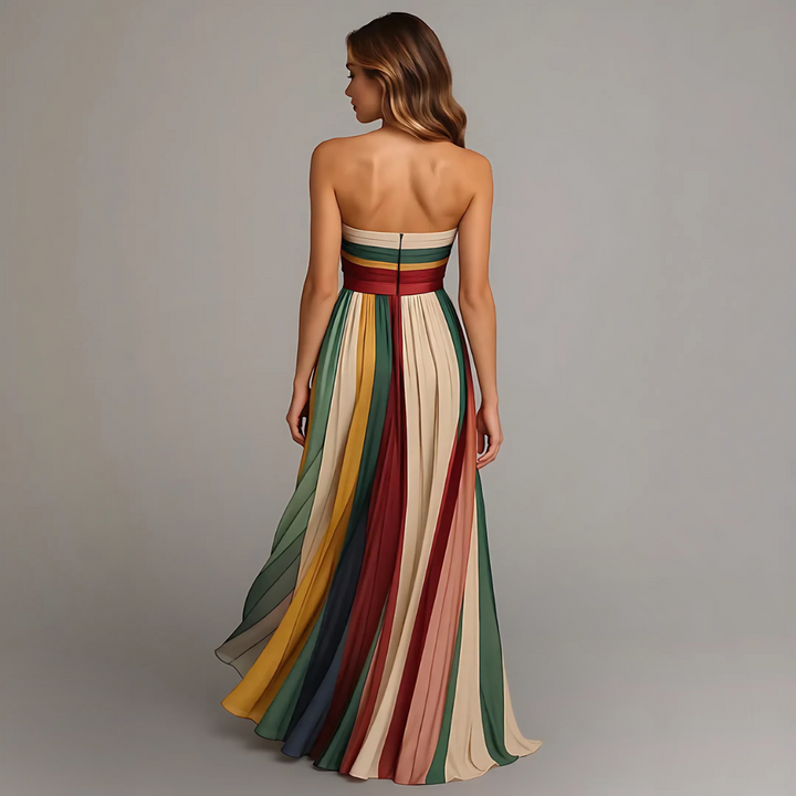 Felice™ | Abito Elegante a Fascia Multicolore