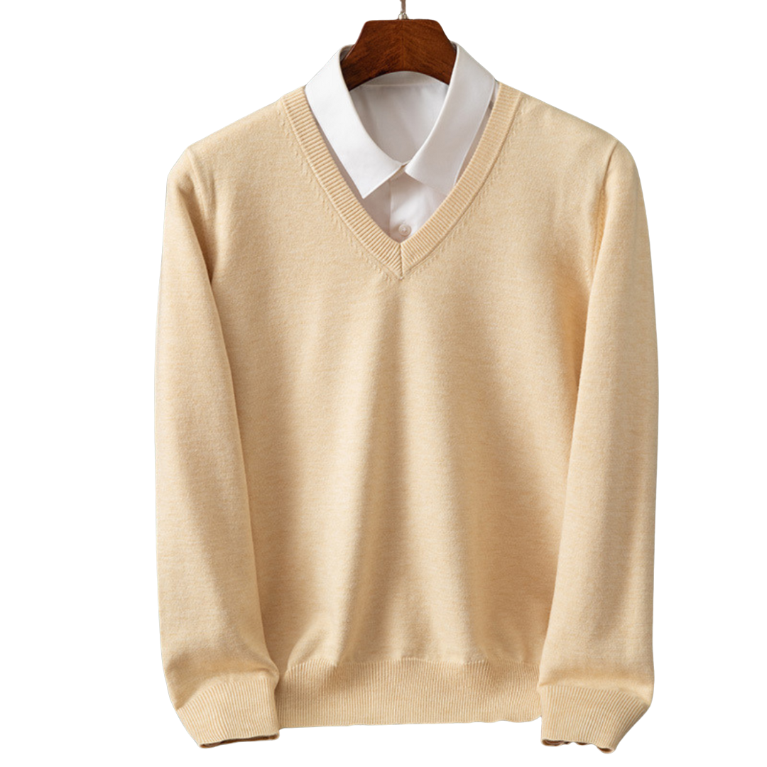 Massimo™  | Maglione cashmere scollo V