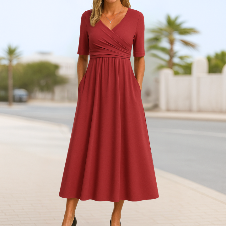 Veronica™ | Elegante abito midi dal fascino intramontabile