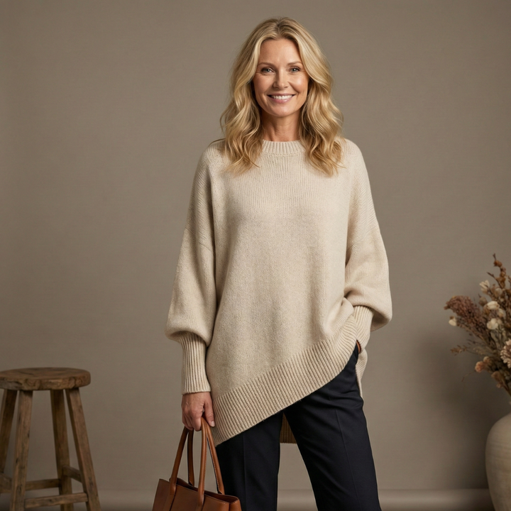 Claudia™ | Maglione elegante oversize in maglia morbida