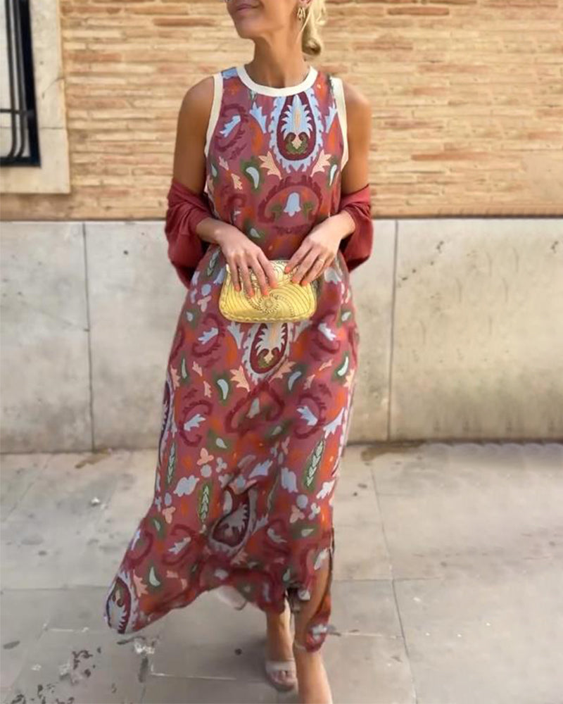 Bella™ | Elegante abito estivo con stampa artistica
