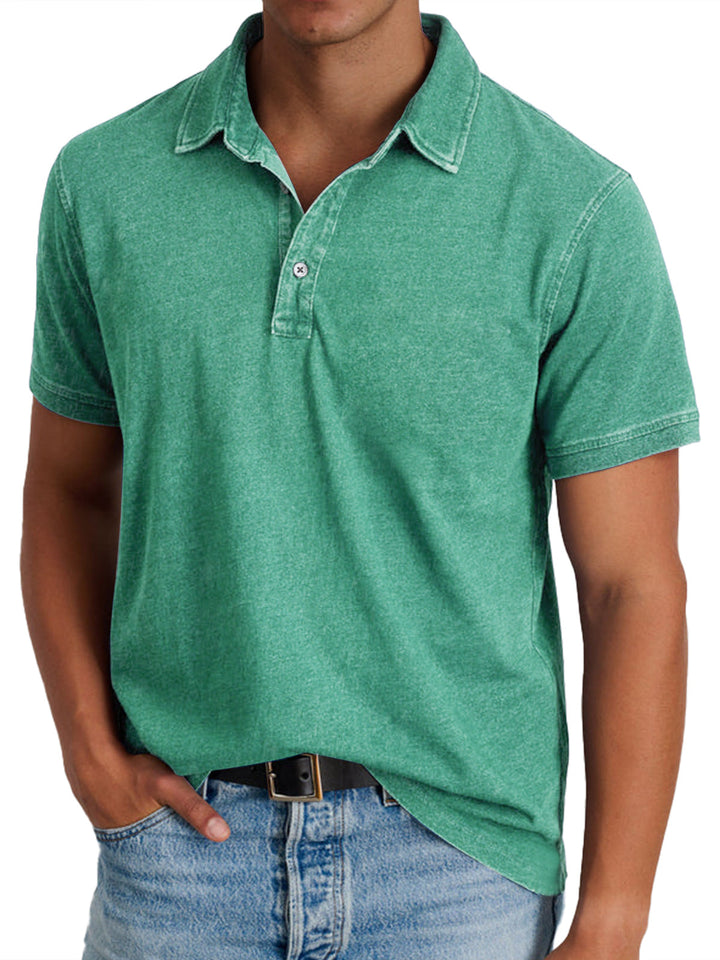 Menzo™ | Polo in Cotone Lavato