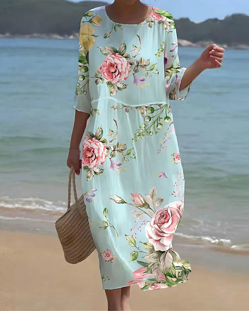 Lavinia™ – Elegante abito estivo con stampa floreale
