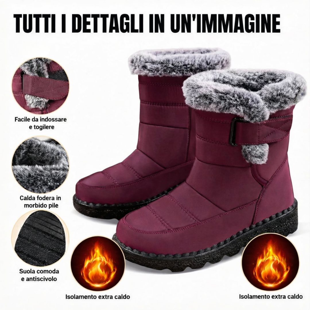Lia™ | Stivali invernali antiscivolo imbottiti