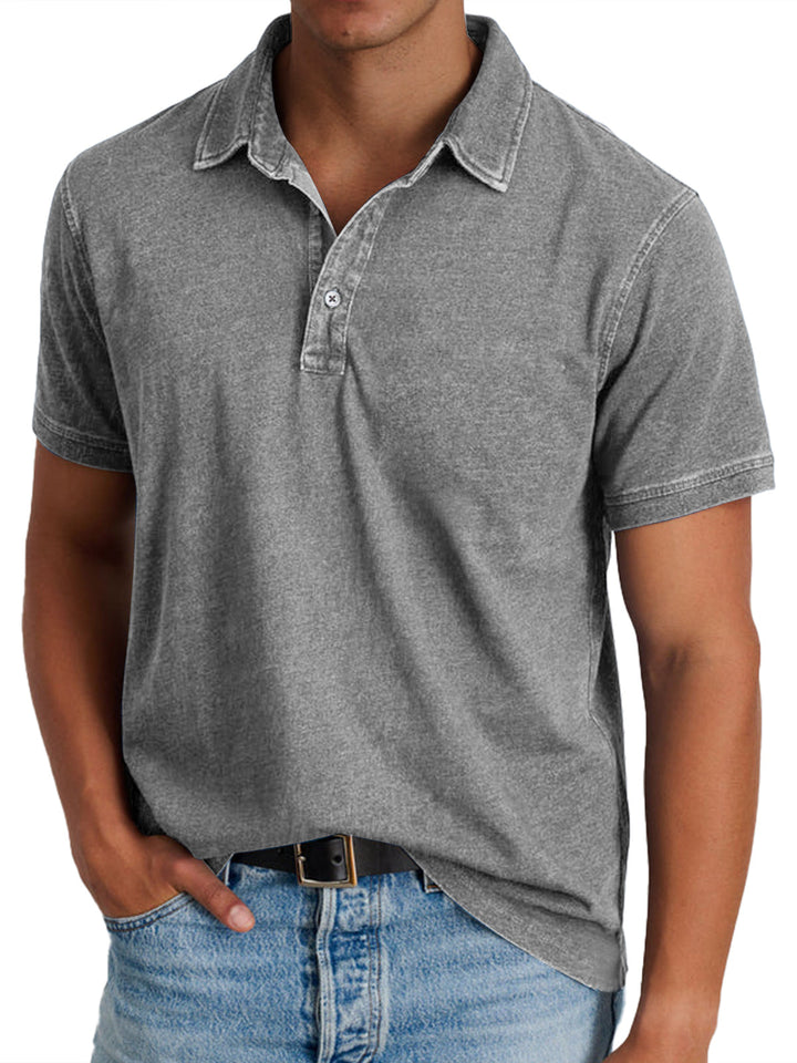 Menzo™ | Polo in Cotone Lavato