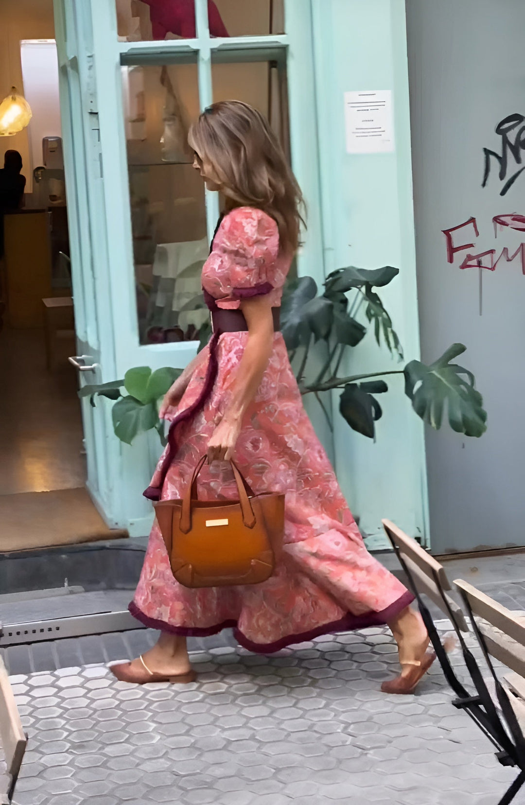 Rosalie™ | Abito avvolgente elegante con stampa romantica