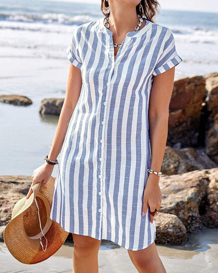 Maartje™ | Leggera camicia-abito estiva a righe