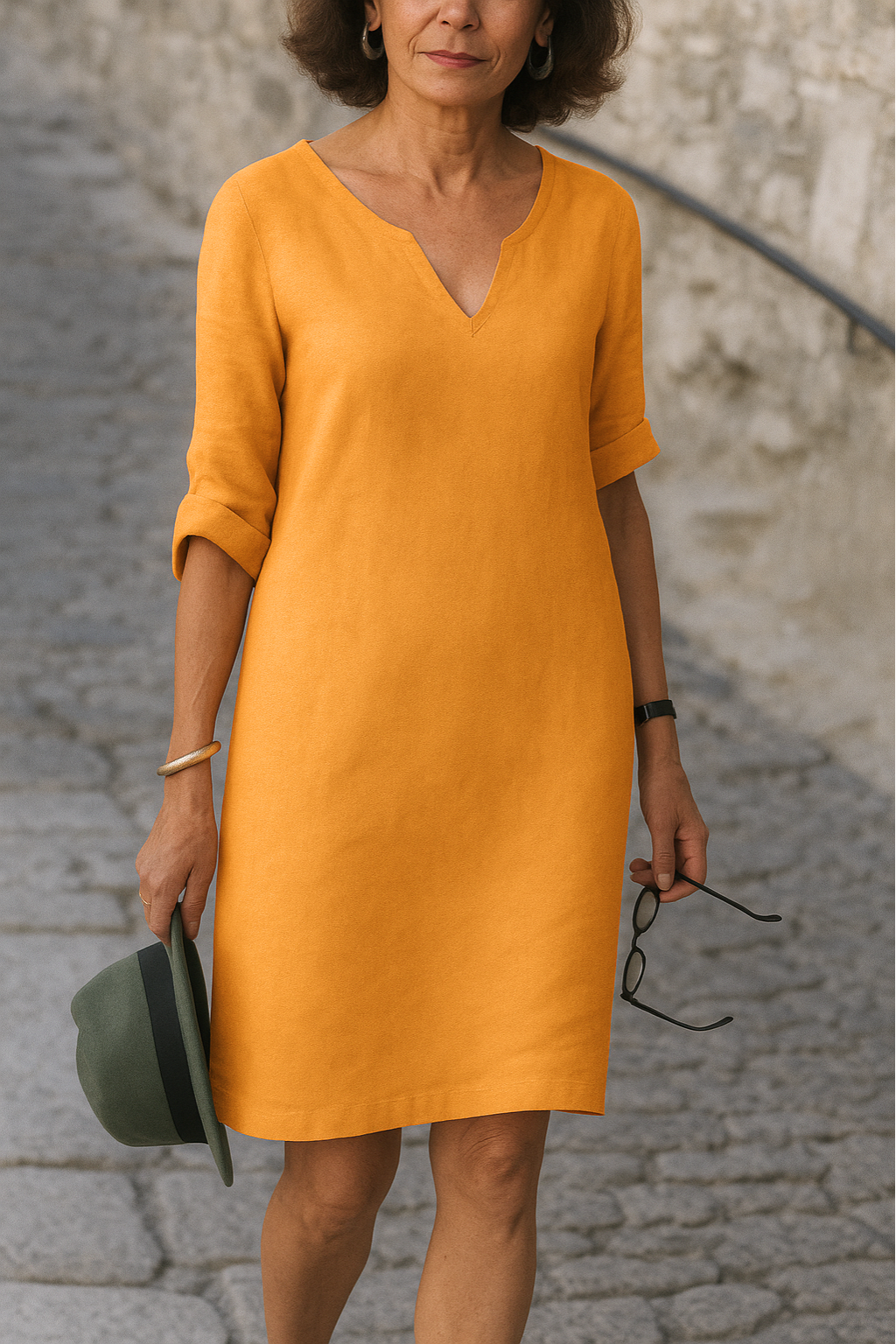 Rita™ | Abito elegante con scollo a V.