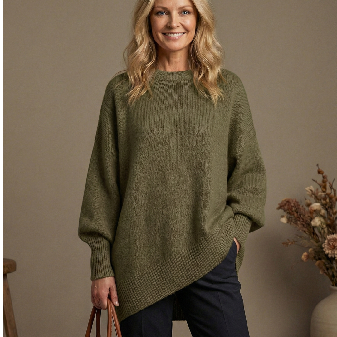 Claudia™ | Maglione elegante oversize in maglia morbida