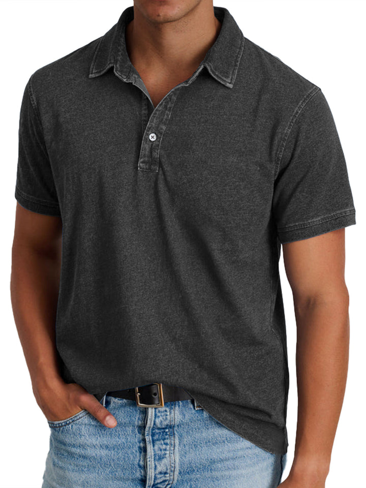 Menzo™ | Polo in Cotone Lavato