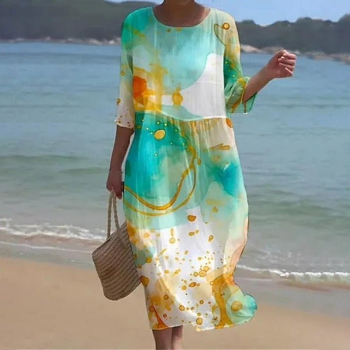 Lavinia™ – Elegante abito estivo con stampa floreale