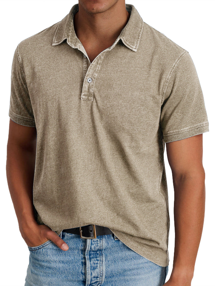 Menzo™ | Polo in Cotone Lavato