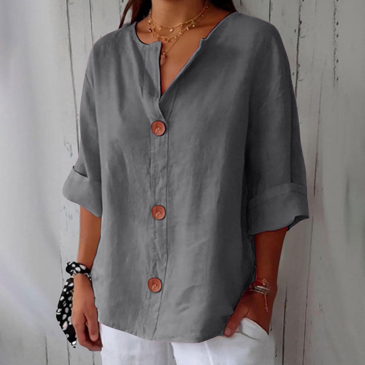 Lyra™ | Camicia leggera in lino con bottoni