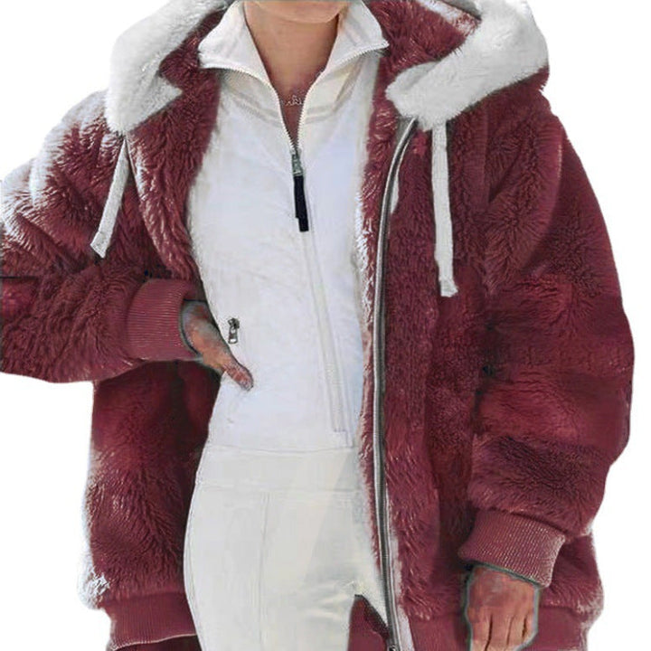 Anna™ | Calda Giacca Invernale in Peluche con Cappuccio