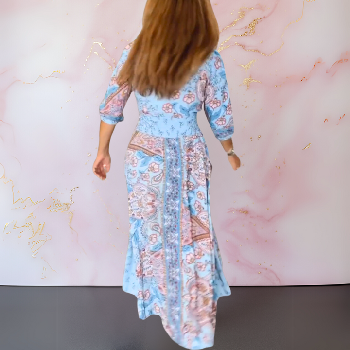 Anita™ | Elegante maxi-abito boho con cintura