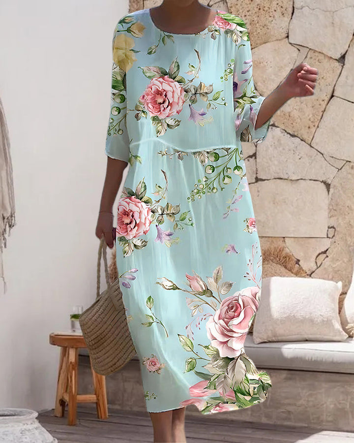 Lavinia™ – Elegante abito estivo con stampa floreale