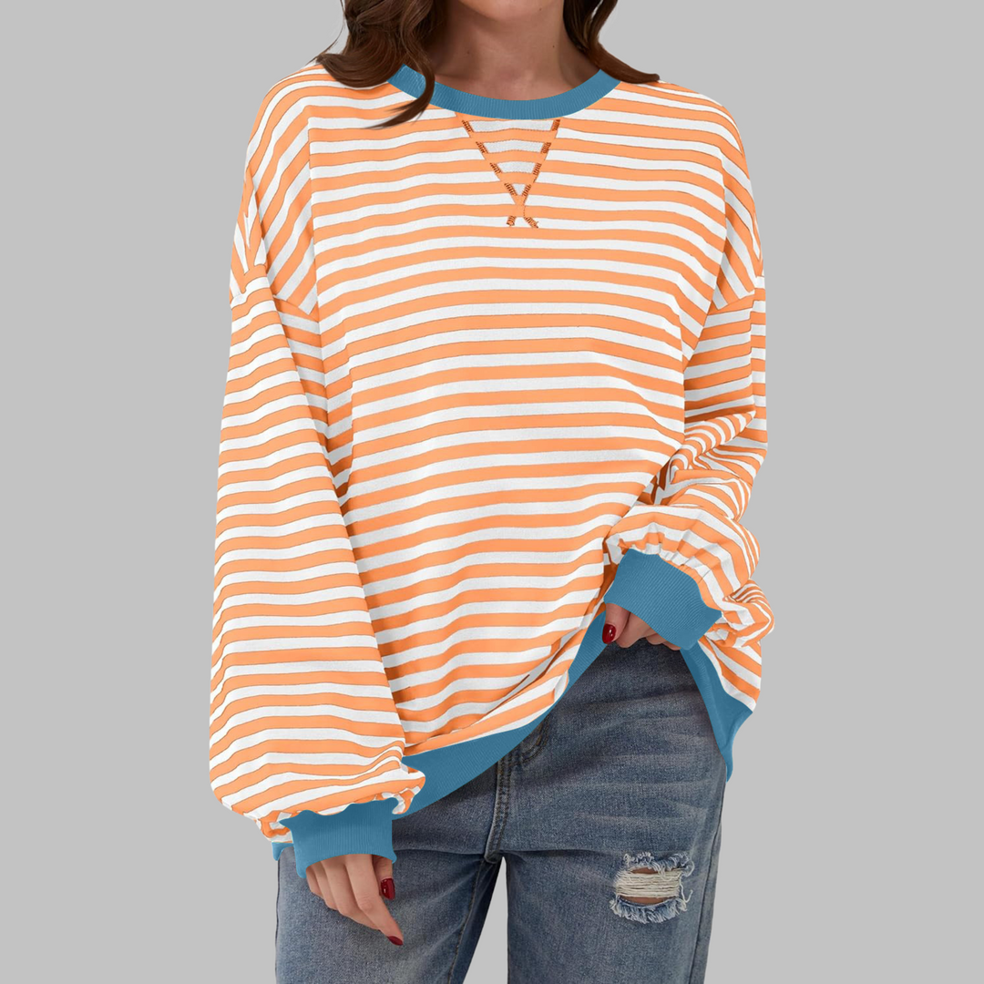 LUKA - Soft Striped Long Sleeve Top - Lightweight Spring Layer