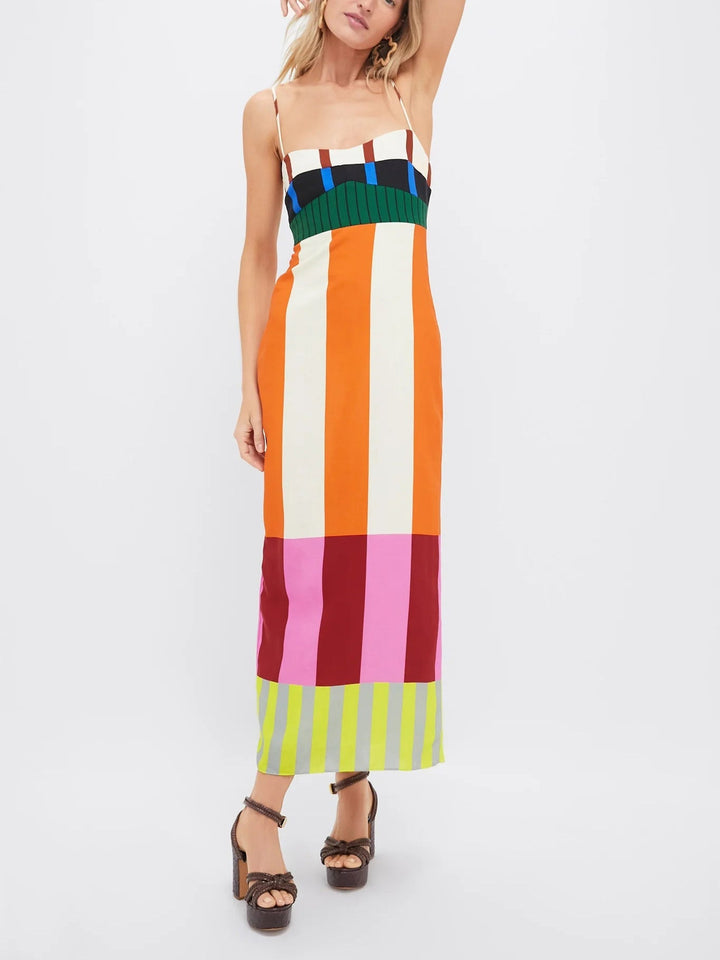 Pamela™ | Abito a righe colorate