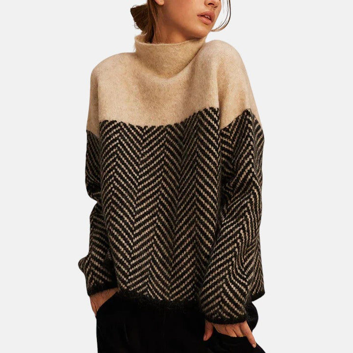 Norah™  | Maglione a collo alto in cotone