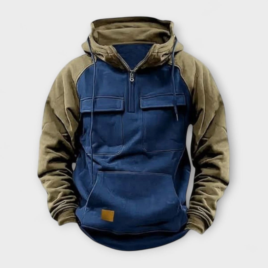 Tommaso™ | Felpa Casual con Tasche e Mezza Zip