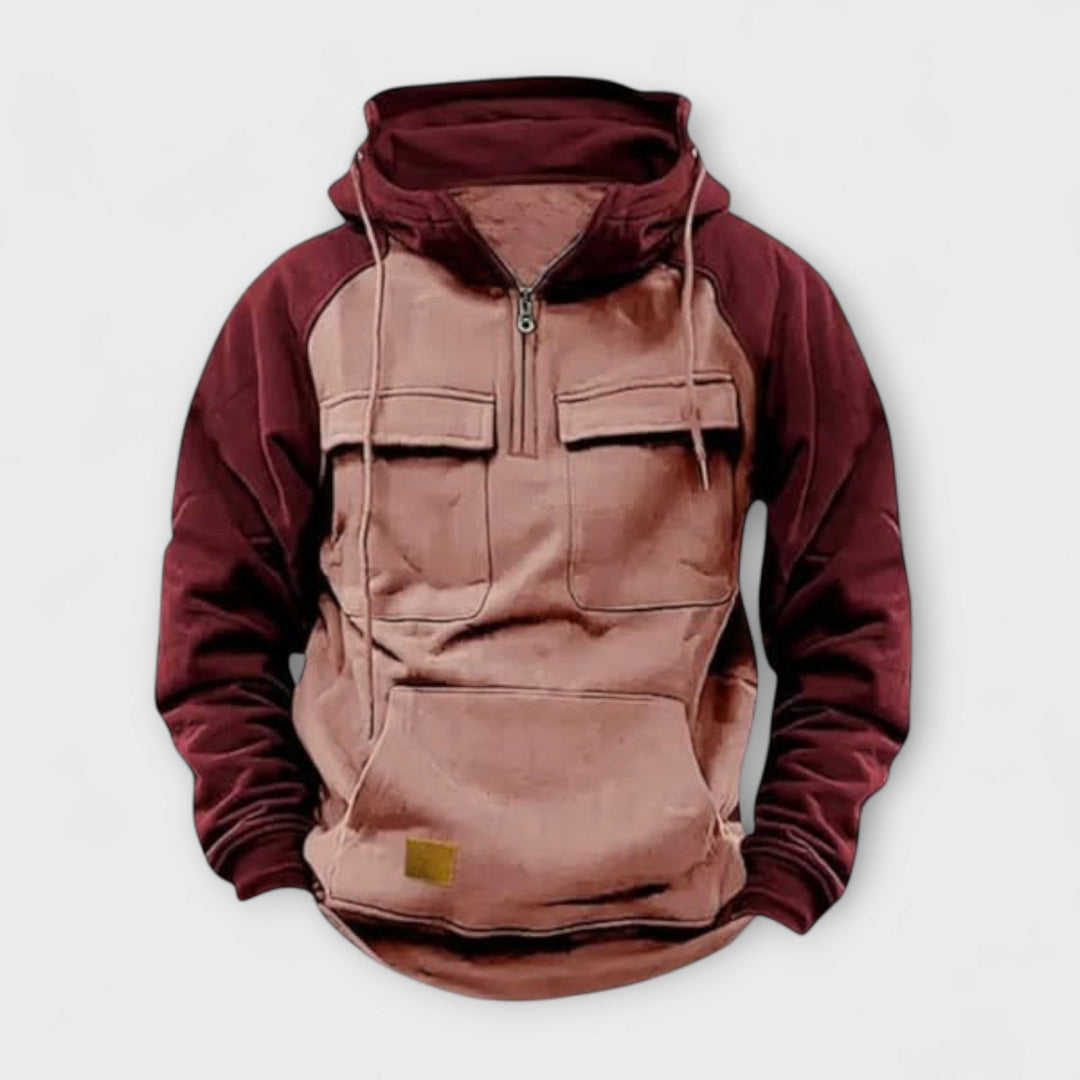 Tommaso™ | Felpa Casual con Tasche e Mezza Zip