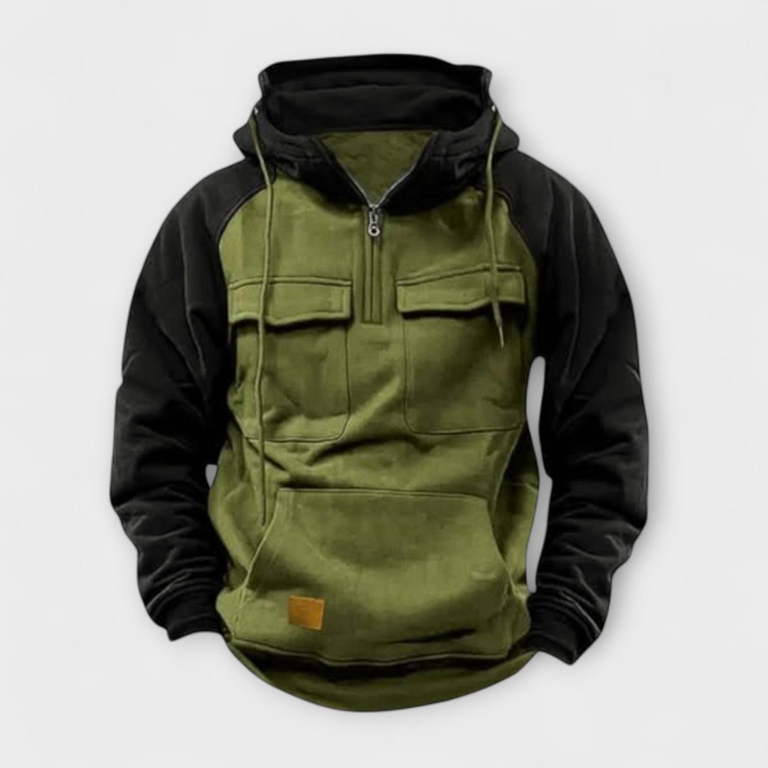 Tommaso™ | Felpa Casual con Tasche e Mezza Zip