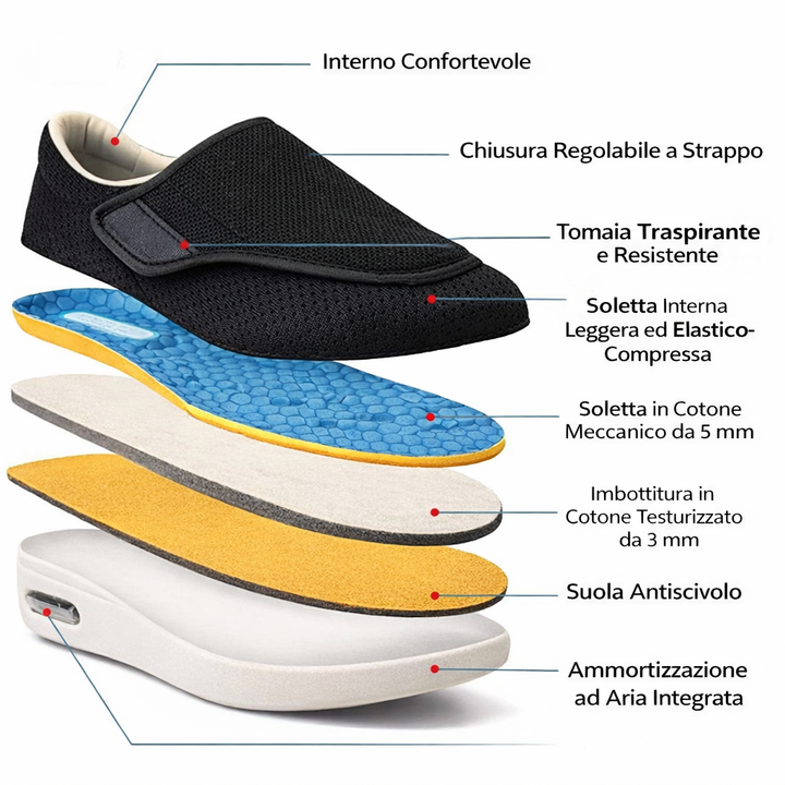 Carmine™ | Scarpe ortopediche confortevoli
