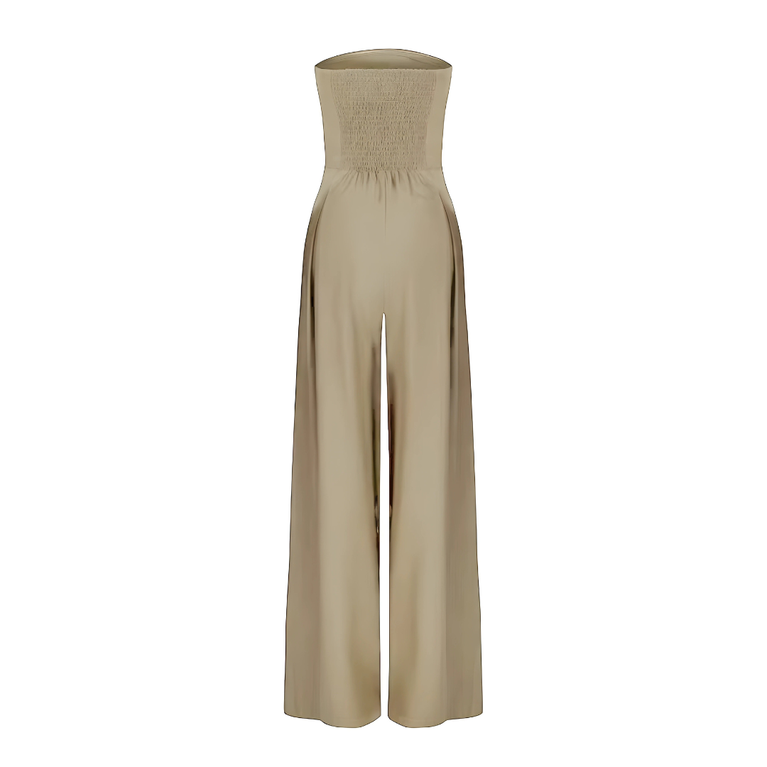 Evania™ | Elegante Tuta Strapless a Gamba Larga
