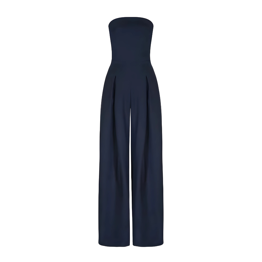 Evania™ | Elegante Tuta Strapless a Gamba Larga
