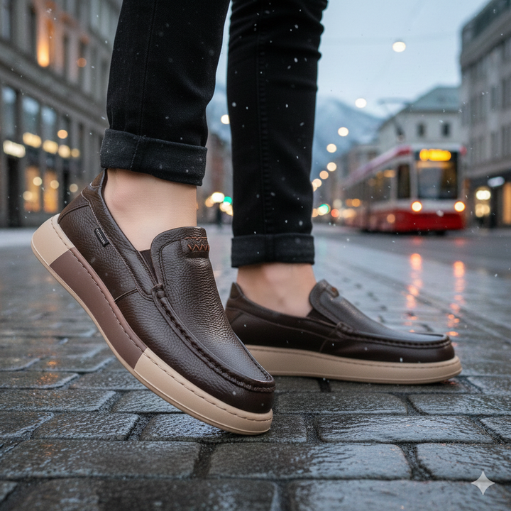 Leandro™ | Mocassini Ortopedici in Vera Pelle