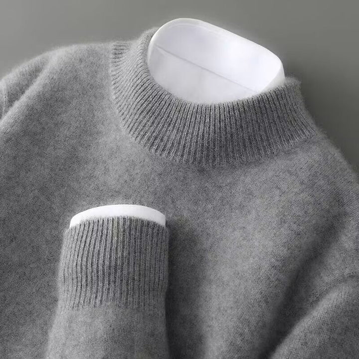 Lucio™ | Elegante maglione in cashmere con collo alto