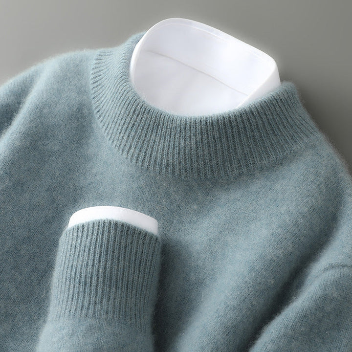 Lucio™ | Elegante maglione in cashmere con collo alto