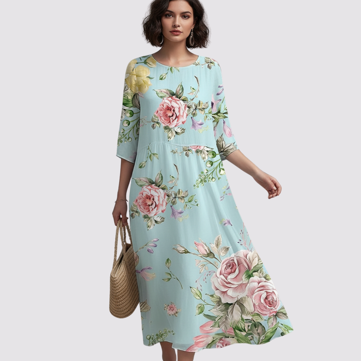 Lavinia™ – Elegante abito estivo con stampa floreale