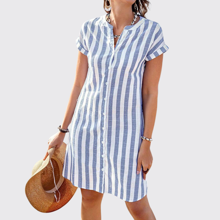 Maartje™ | Leggera camicia-abito estiva a righe