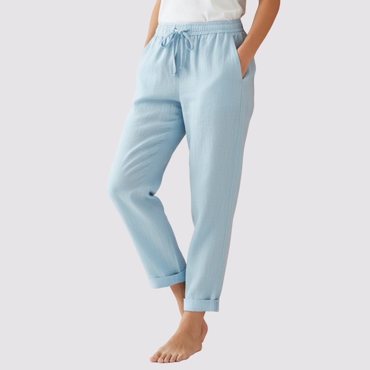 Moniek™ | Comodi Pantaloni Estivi in Lino