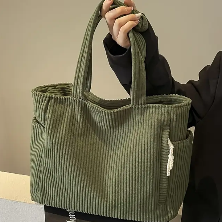 Marcella™ | Borsa a Spalla in Morbido Velluto a Coste
