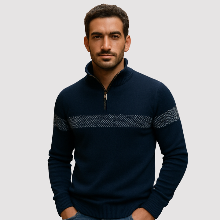 Timo™ | Maglione caldo con mezza zip