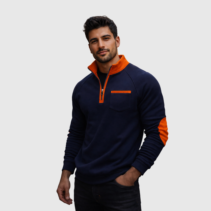 Tino™ | Maglione sportivo con zip e tasca