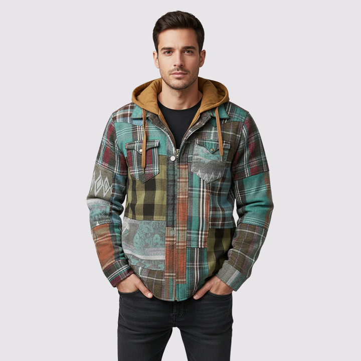 Carlo™ | Giacca in Flanella Foderata con Cappuccio