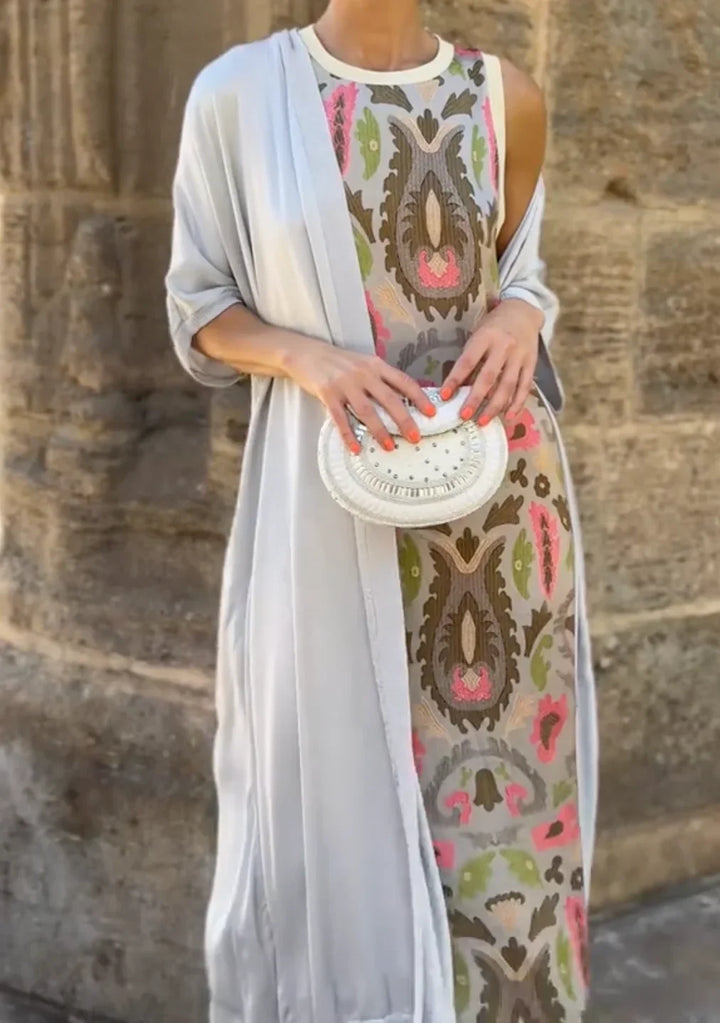 Bella™ | Elegante abito estivo con stampa artistica