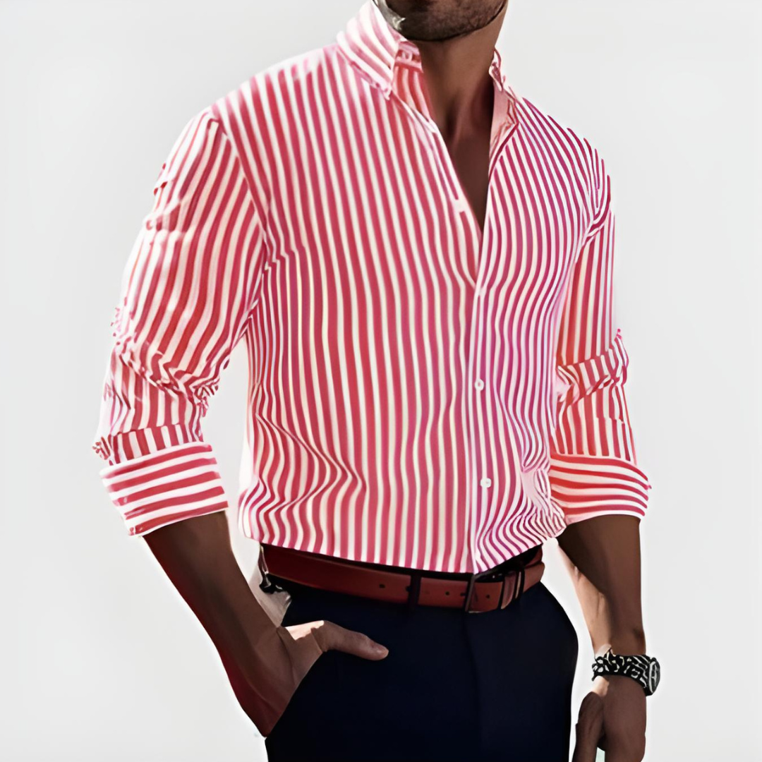 Silvio™ | Camicia elegante a righe slim-fit (1+1 GRATIS)