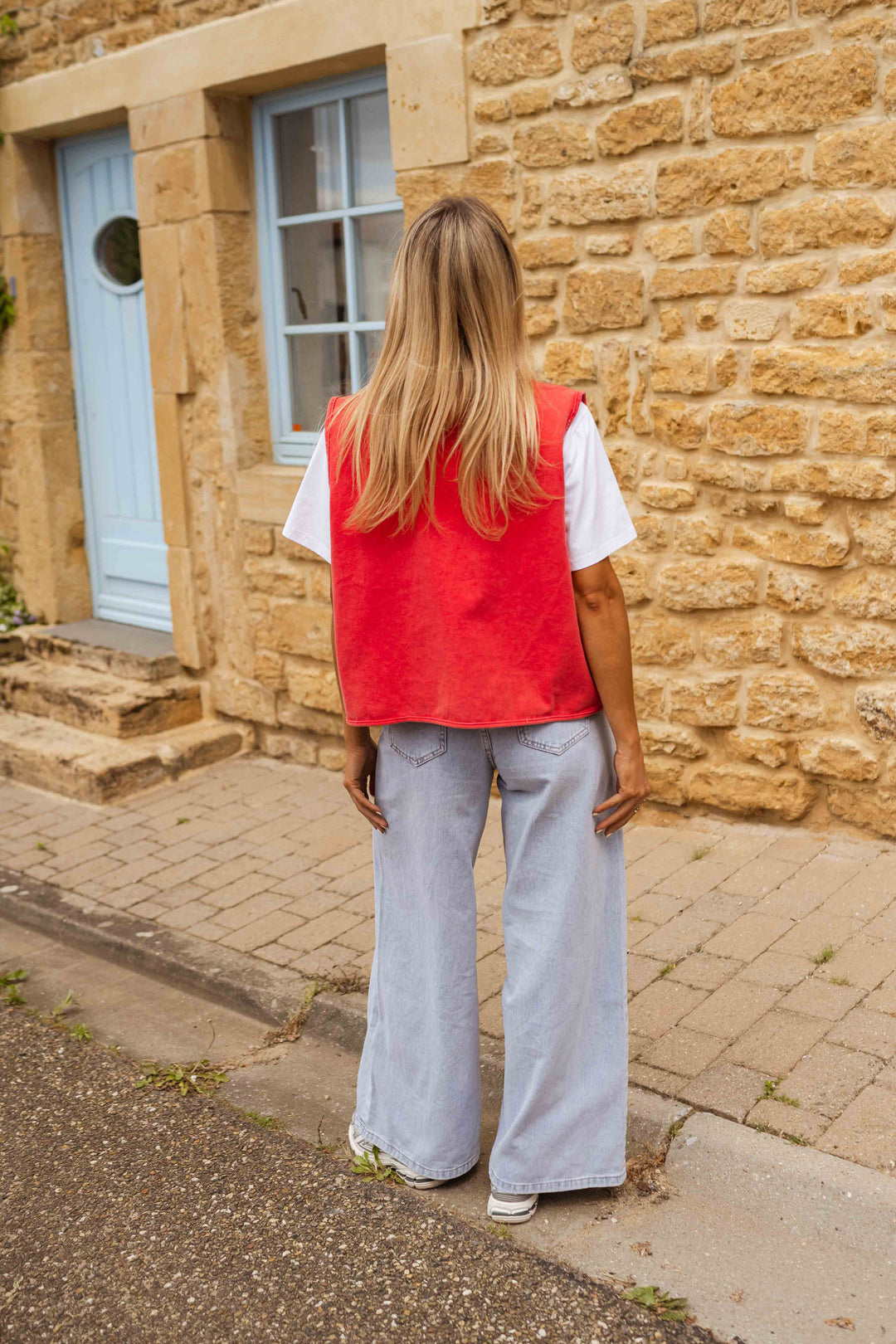 Alizia™ | Gilet in Denim Morbido con Bottoni