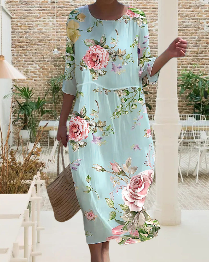 Lavinia™ – Elegante abito estivo con stampa floreale