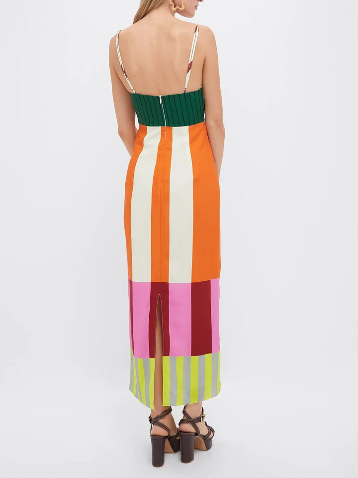 Pamela™ | Abito a righe colorate