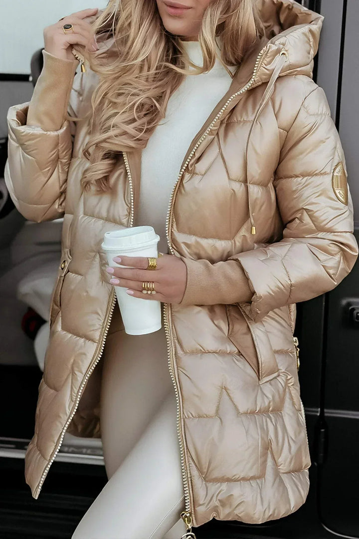 Ilaria™ | Elegante giacca invernale imbottita con cappuccio