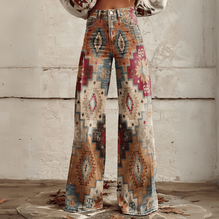 Raisa™ | Pantaloni Boho a Gamba Larga