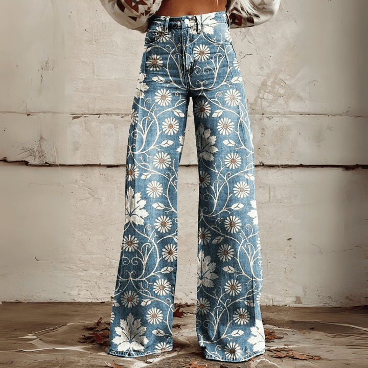 Raisa™ | Pantaloni Boho a Gamba Larga